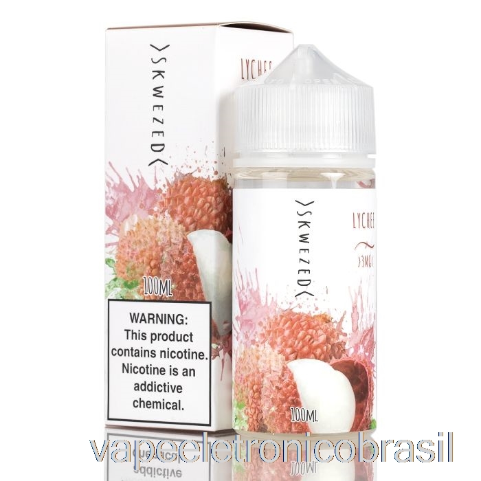 Vape Eletrônico Lichia - E-líquido Skwezed - 100ml 6mg